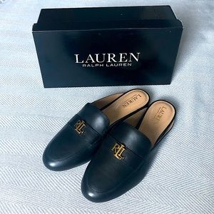Ralph Lauren Kelley Mules Black SZ 8B